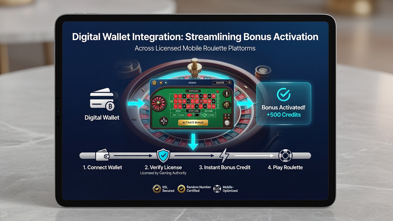 Secure digital wallet transaction screen during mobile roulette bonus claim