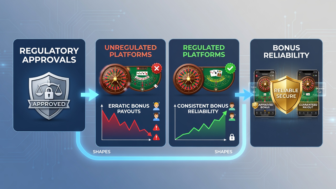 Mobile device showing roulette and blackjack interfaces with bonus indicators