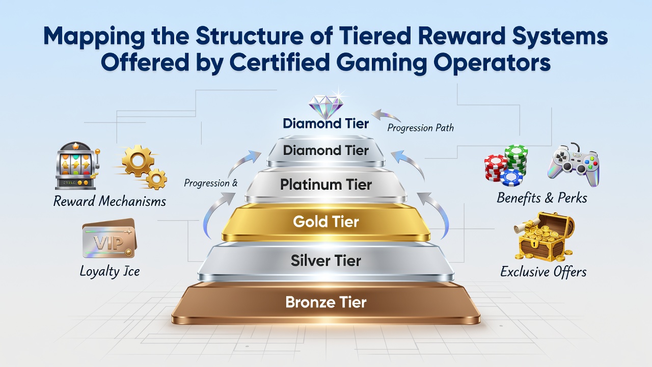 Infographic showing benefit layers in tiered reward systems including cashback, events, and multipliers