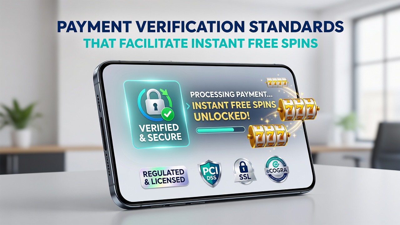 Mobile casino app showing verified payment and instant free spins credit