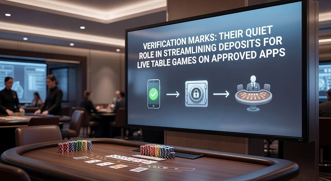 Close-up of verification mark icons next to instant deposit buttons on a mobile live casino app interface